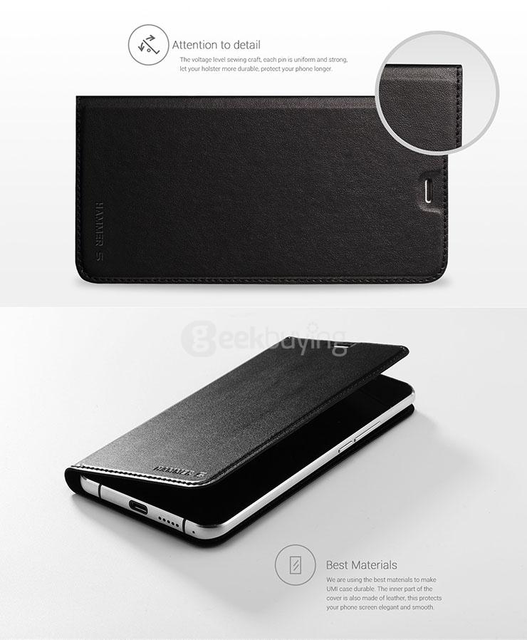 Original Flip Cover PU Leather Smart Cover for UMI Hammer S