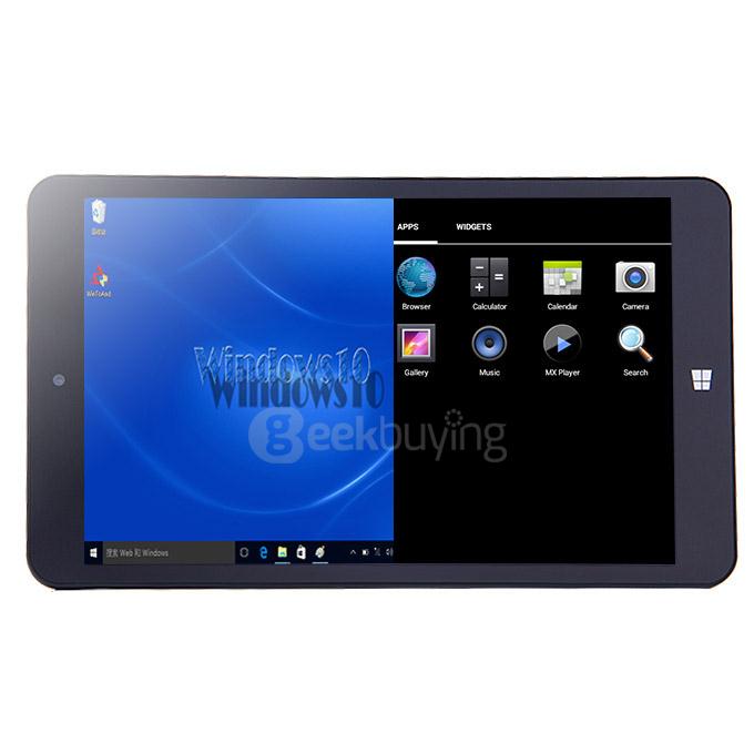 PIPO W4S 8 Inch Dual OS Windows 10 & Android 4.4 Tablet PC 2GB/32GB Intel Z3735F Quad Core 1.83GHz IPS 1280*800 HDMI Bluetooth WiFi - Black