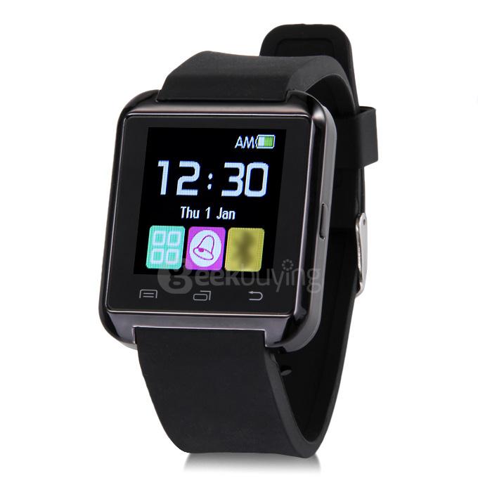 U8 U Watch MTK Bluetooth Smart Watch for iPhone Samsung S4/Note5 Android Smartphones - Black