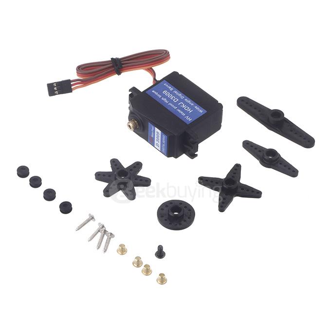 HDKJ D3009 Digital Metal Gear High Torque Wide Angle Waterproof Wingless Robot Servo Set for DIY Robot Part
