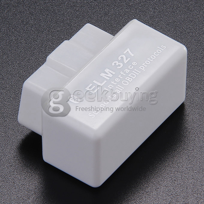 New Mini ELM327 V1.5 Bluetooth OBD2 OBD-II Car Auto Diagnostic Scanner Tool - White