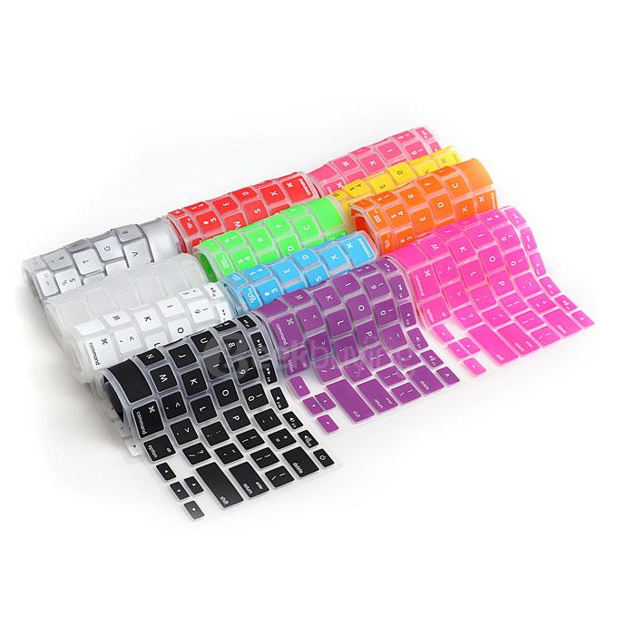 LENTION Colored Series 2 Pcs Ultra Thin TPU Laptop Keyboard Protective Films for MacBook Air/Pro 13