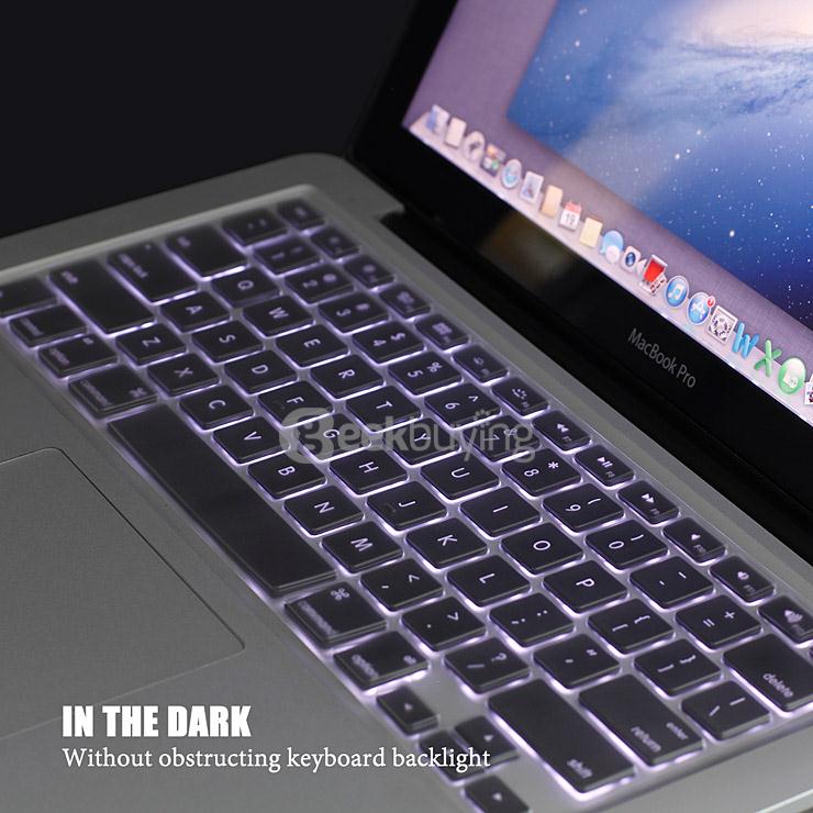 LENTION Clear Series 2 Pcs Ultra Thin TPU Laptop Keyboard Protective Films for MacBook Air/Pro 13