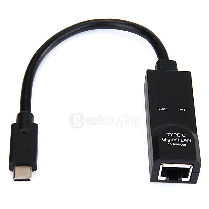 Usb-c 3.1 Male To Usb3.0 Female Rj45 Gigabit Lan Ethernet Type-c 