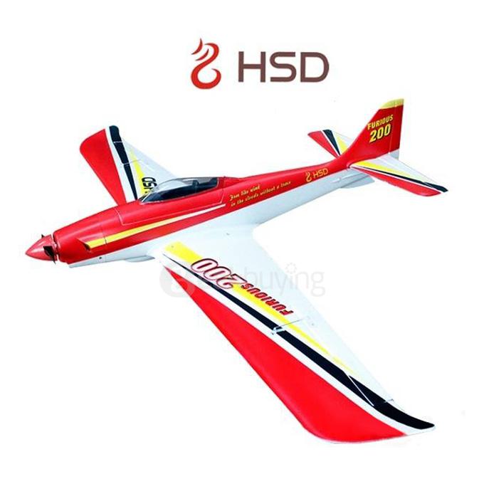 HSD Furious 200 1292mm Wingspan High Speed Glider PNP - Red
