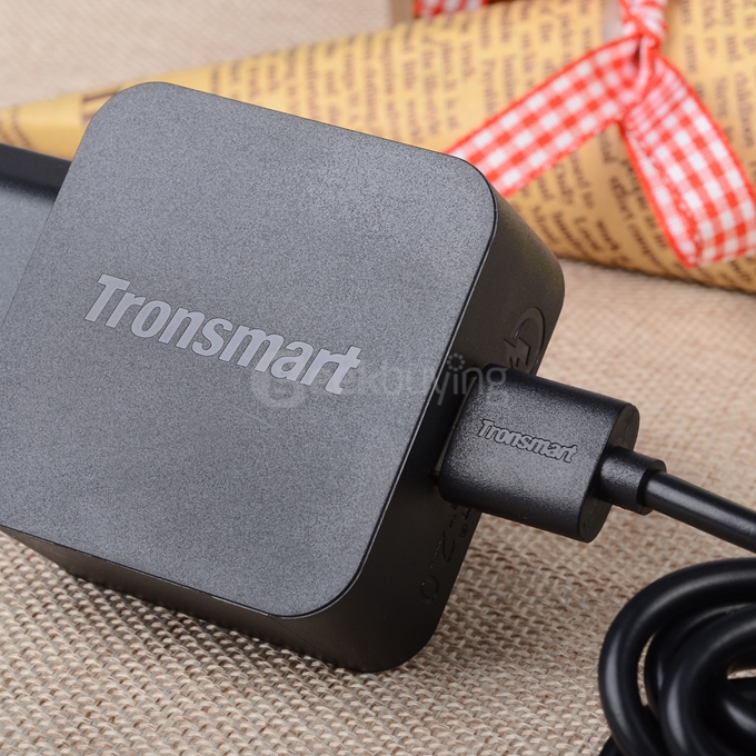 Tronsmart Quick Charge 2.0 18W AC Home Wall Travel USB Charger Fast Charger for Galaxy S6/S6 Edge, Note 4/Edge, Google Nexus 6, HTC M9, Xperia Z3/Z2 , Sharp Aquos Pad/Zeta,Xiaomi - EU Plug