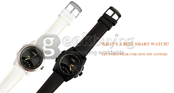 iMacwear Unik Classic BT4.0 Waterproof 50M Smart Watch with Citizen Miyota For iPhone/Android - Black
