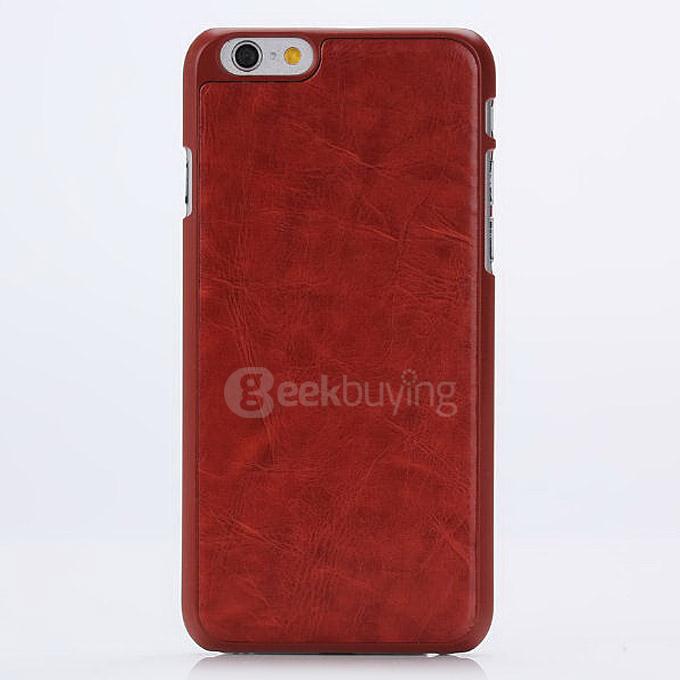 Protective Leather Case Back Case With Holder/Card Slots/Wallet For Apple iPhone 6s Plus 5.5inch - Wine