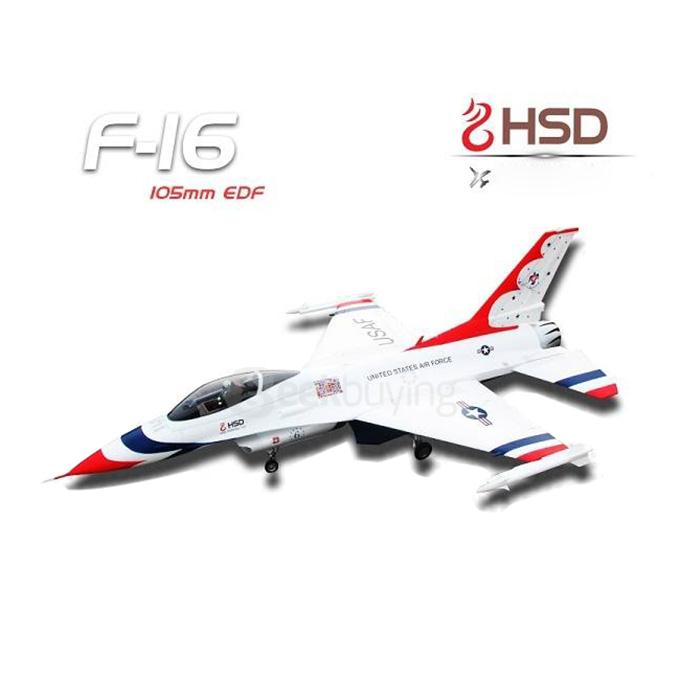 HSD F-16 F16 Thunderbirds 105mm EDF PNP With Stabilizer