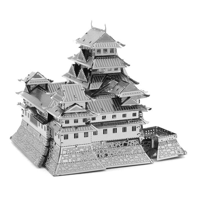 MINI DIY 3D Nanometal Model 3D Himeji-jo Castle Puzzle - Silver