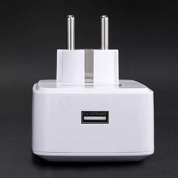 Urant Smart WIFI Wireless Switch Home Intelligent Controller Power Plug Remote Control Via iPhone Android - White