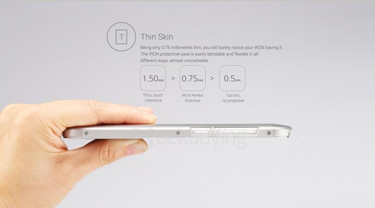 Original Clear Case Nano Coating Hard Cover Ultra Thin Back Case for UMI IRON Smartphone - Transparent