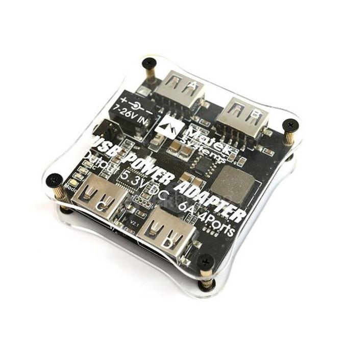 Matek DC-DC USB Power Adapter LiPo to USB Converter 6A 4 Ports PCB