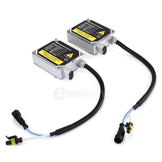 5000K 9004/9007 35W 12V Xenon HID Kit Car Headlight Slim Ballast Xenon Bulb White Light - Black + White ( One Piece)