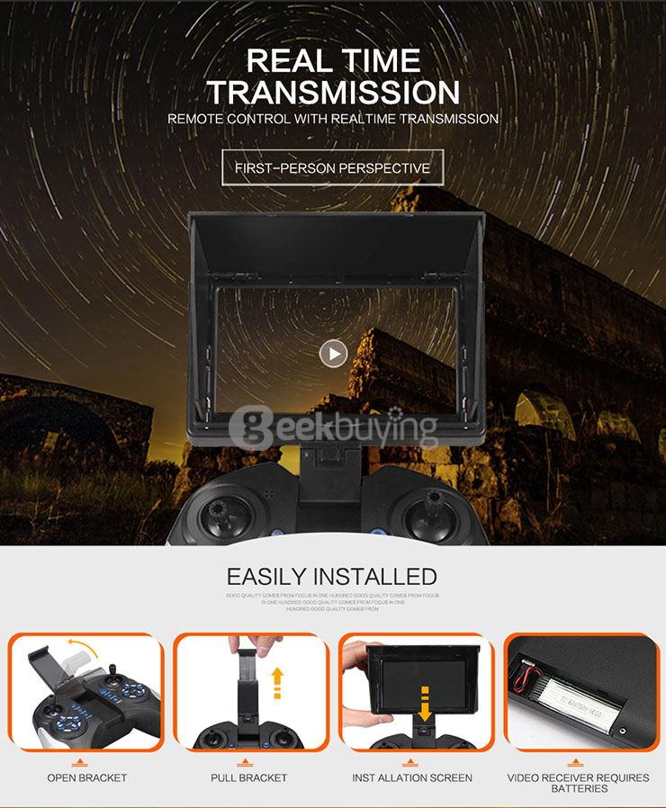 JJRC H11D 5.8G FPV 2.0MP HD Camera 2.4G 4CH 6Axis CF Mode RC Quadcopter RTF