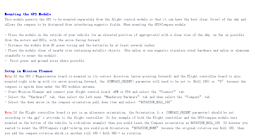 Mini APM V3.1 Flight Controller With Neo-6M GPS For Multicopters