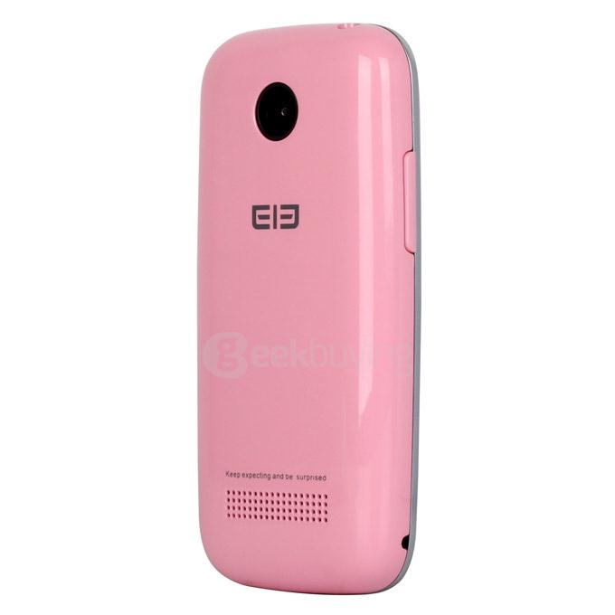 [HK Stock] Elephone Q 2.45inch Android 4.4 OS 512MB RAM 4GB ROM Smartphone MT6572W Dual Core 3G GPS Mini Phone Dual Camera - Pink