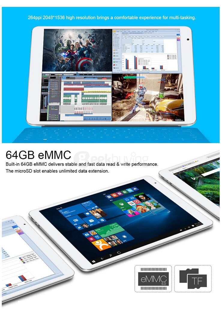 Teclast X98 Pro Dual OS Windows10 & Android5.1 4GB/64GB 9.7