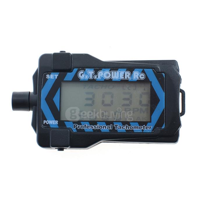 G.T.POWER RC Micro Digital Tachometer LCD for 2-9 Blade R/C Aircraft