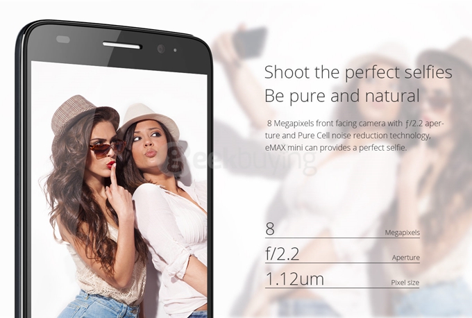 UMI EMAX Mini 4G LTE 5.0inch FHD Android 5.0 2GB 16GB Smartphone 64bit Qualcomm 615 Octa Core 1.5GHz 13.0MP OTG - Black