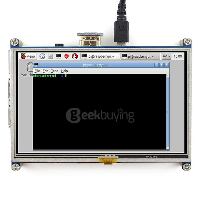 5 inch HDMI LCD 800*480 High Resolution with Bi-color Case for Raspberry Pi 2 Model B/Raspberry Pi Model B/B+/A+