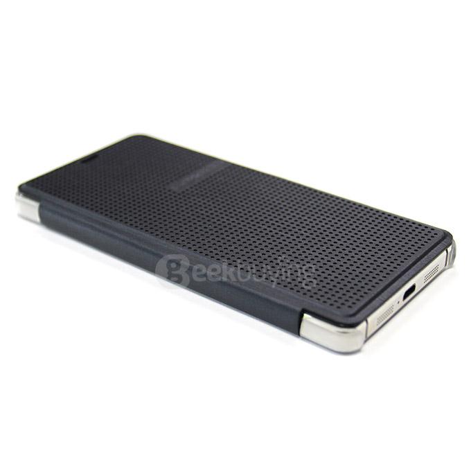 Original Protective PU Leather Hard Flip Cover Case with Back Shell for LEAGOO Elite 1 Smartphone - Black