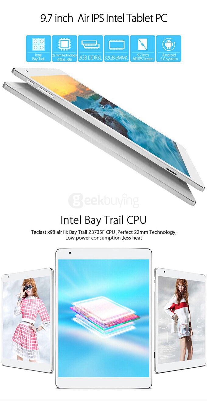 Teclast X98 Air Iii 9 7 Android 5 0 Lollipop 2gb 32gb Tablet Z3735f