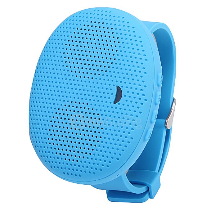 T1 Mini Portable Wireless Bluetooth Watch Speaker Sports Outdoor Speaker For iPhone HTC Samsung - Blue
