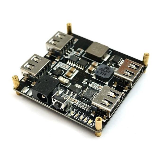 Matek DC-DC USB Power Adapter LiPo to USB Converter 6A 4 Ports PCB