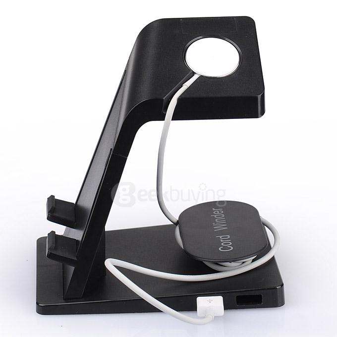 Itian A16 Charging Dock Station Holder for Apple iPhone iWatch iPad - Black