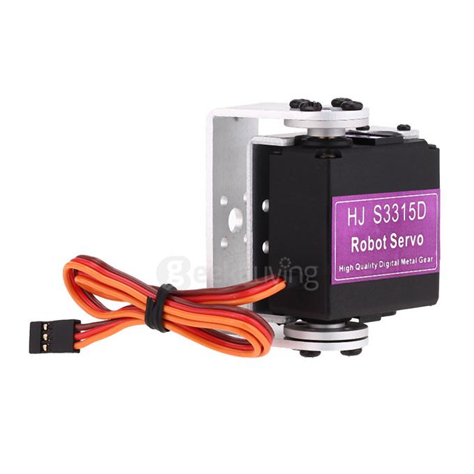 HJ S3315D High Performance Full Metal 15KG Torque 180 Degrees Rotating Brushless Motor Digital Robot Servo With Straight Mounting