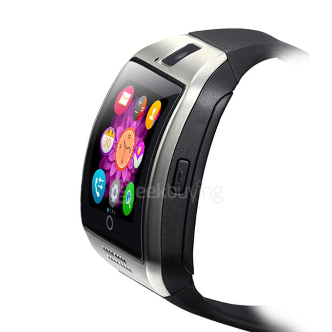 Q18 MTK6260A 1.3MP Camera TF Card and SIM Card Slot NFC Bluetooth 3.0 Smartwatch Smart Phone for Android and IOS - Silver