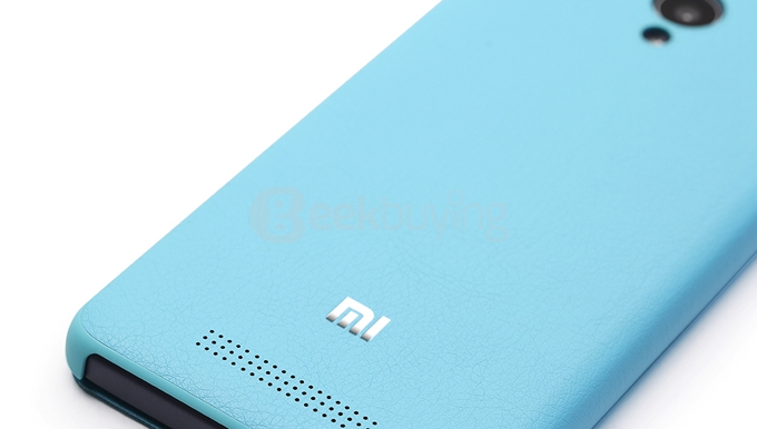 Original Xiaomi Protective PU Leather Hard Flip Cover Shell for Xiaomi Redmi Note 2 - White