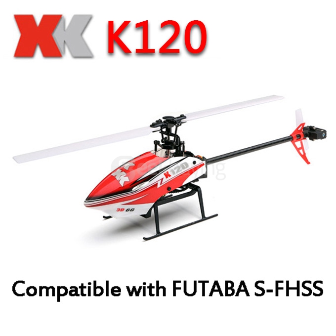 XK K120 Shuttle 6CH RC Helicopter Brushless 3D 6G System Inverted Flight Copter RTF