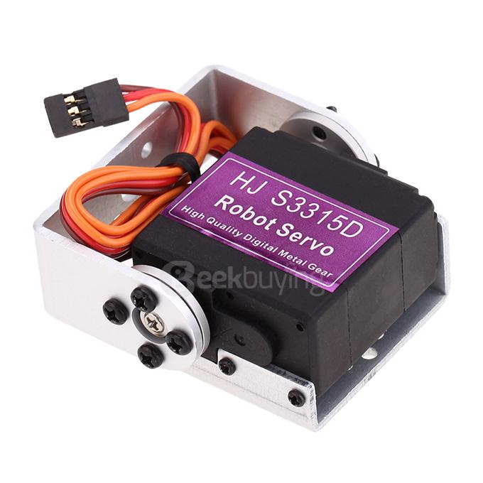 HJ S3315D High Performance Full Metal 15KG Torque 180 Degrees Rotating Brushless Motor Digital Robot Servo With Straight Mounting