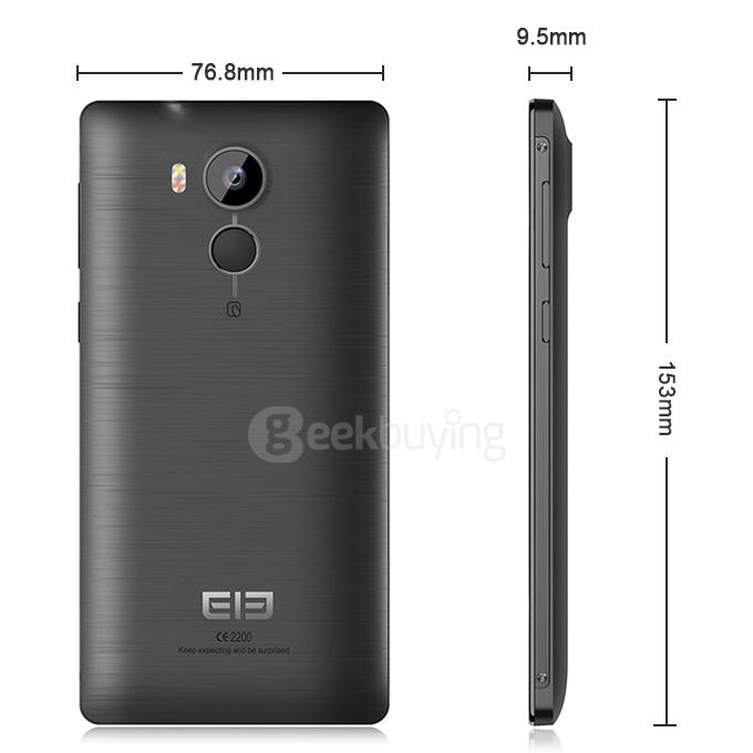 [HK Stock] Elephone Vowney Lite 5.5inch FHD Screen Android 5.1 3GB 16GB Smartphone 64bit MTK6795 Octa Core Touch ID Hotknot 4000mAh - Black