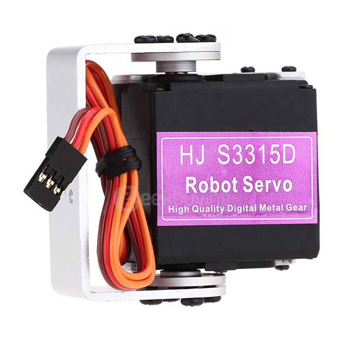 HJ S3315D High Performance Full Metal 15KG Torque 180 Degrees Rotating Brushless Motor Digital Robot Servo With Straight Mounting