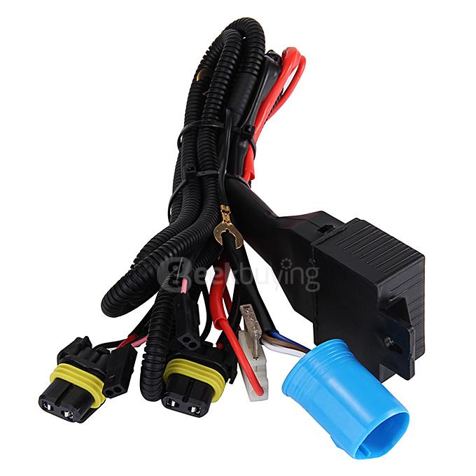 5000K 9004/9007 35W 12V Xenon HID Kit Car Headlight Slim Ballast Xenon Bulb White Light - Black + White ( One Piece)