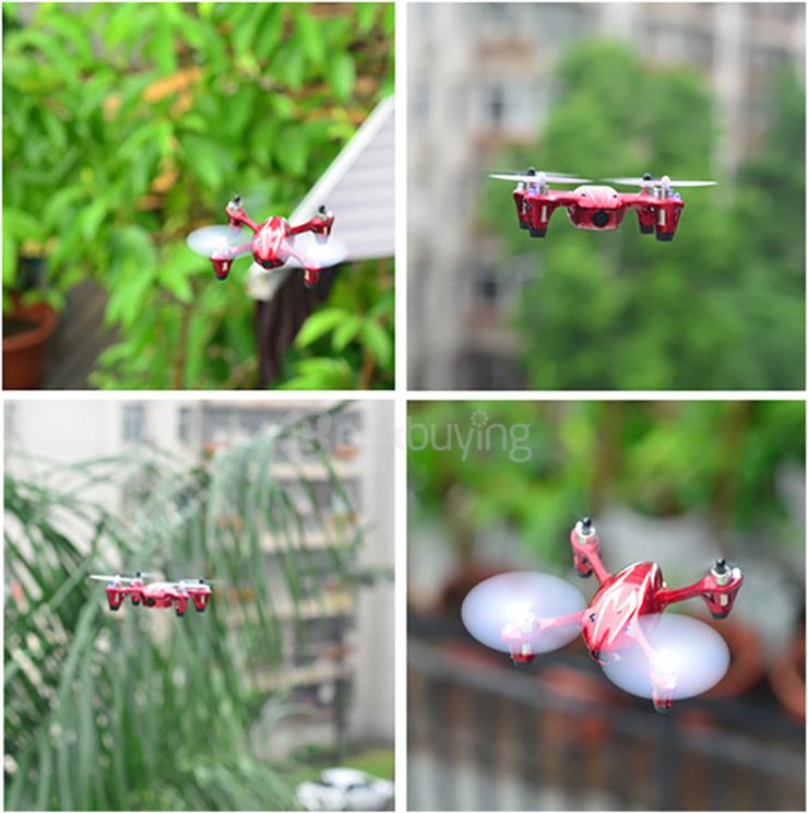 Hubsan X4 H107C 4CH RC Quadcopter 2.4G 6 Axis Gryo 0.3MP Camera RTF - Red & White