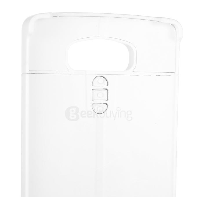 External Backup Battery 5V 0.5A Output Li-ion Polymer 3800mAH Case with Back Home Button For LG G4 Smartphone - White