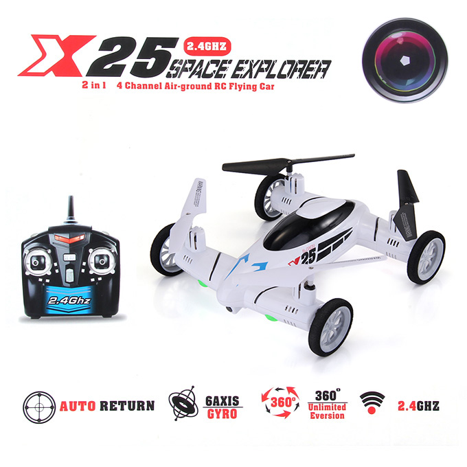 SongYang X25 8CH 2.4G 4Axis 3D Roll RC Flying Car with 2MP Camera RTF