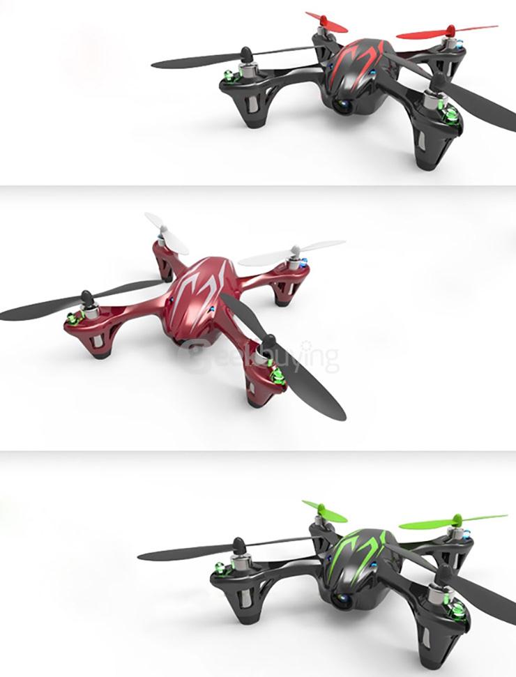 Hubsan X4 H107C 4CH RC Quadcopter 2.4G 6 Axis Gryo 0.3MP Camera RTF - Red & White
