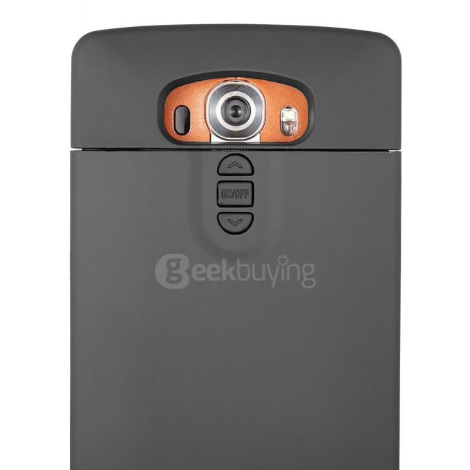 External Backup Battery 5V 0.5A Output Li-ion Polymer 3800mAH Case with Back Home Button For LG G4 Smartphone - Black