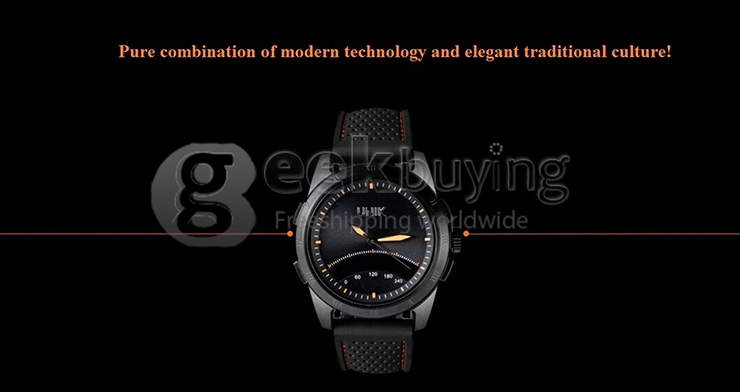iMacwear Unik Classic BT4.0 Waterproof 50M Smart Watch with Citizen Miyota For iPhone/Android - Black
