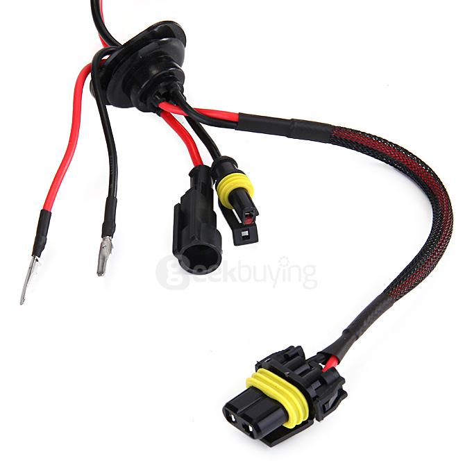 12000K H11 55W 12V Xenon HID Kit Car Headlight Slim Ballast Xenon Bulb - Black + Gold