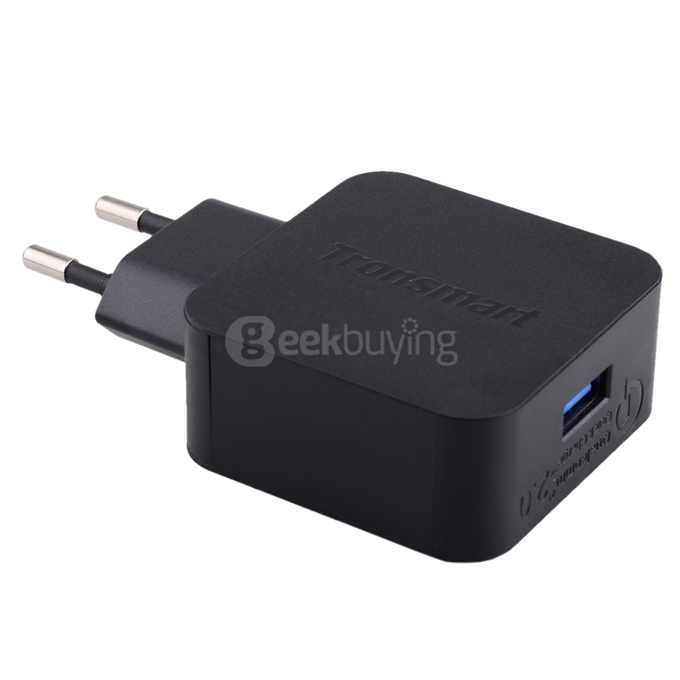 Tronsmart Quick Charge 2.0 18W AC Home Wall Travel USB Charger Fast Charger for Galaxy S6/S6 Edge, Note 4/Edge, Google Nexus 6, HTC M9, Xperia Z3/Z2 , Sharp Aquos Pad/Zeta,Xiaomi - EU Plug