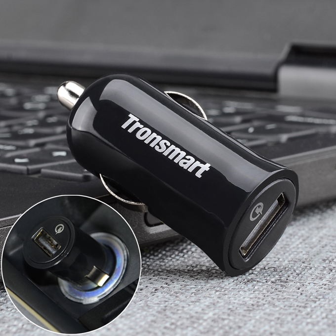 [Spain Stock] Tronsmart Quick Charge 2.0 18W USB Car Charger for Samsung Galaxy S6,S6 Edge,Note 4,Note Edge/ Google Nexus 6/ Sony Xperia Z4,Z3/ HTC One M9,One M8/ Xiaomi Mi3,Mi4,Mi Note/ Asus Zenfone 2 and more
