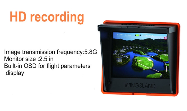 Wingsland Scarlet Minivet 5.8G FPW With 4MP HD Camera RC Quadcopter Aeromodelling - Orange