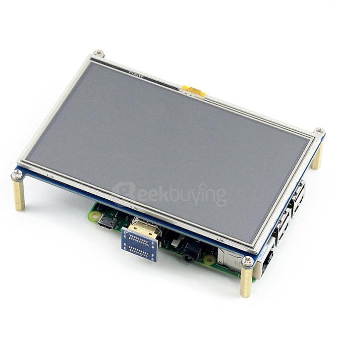 5 inch HDMI LCD 800*480 High Resolution with Bi-color Case for Raspberry Pi 2 Model B/Raspberry Pi Model B/B+/A+