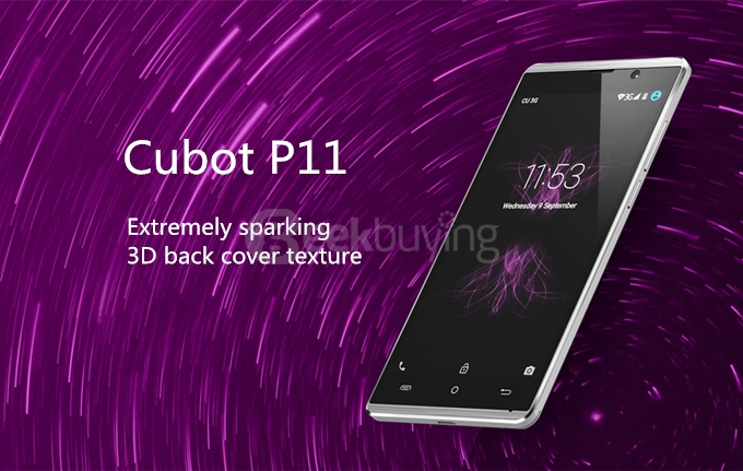 [HK Stock] CUBOT P11 5.0inch Android 5.1 Smartphone MT6580 Quad Core 1.3GHz 1GB RAM 8GB ROM 3G GPS 13.0MP Camera Hotknot OTG -Black